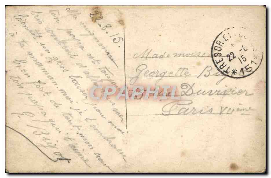 CPA France lls nous les avaient prises de te les ramene Soldat Militaria Alsace — Verso