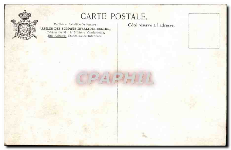 CPA Brancardiers Belges Inhumations Par Piere Paulus Militaria — Rückseite