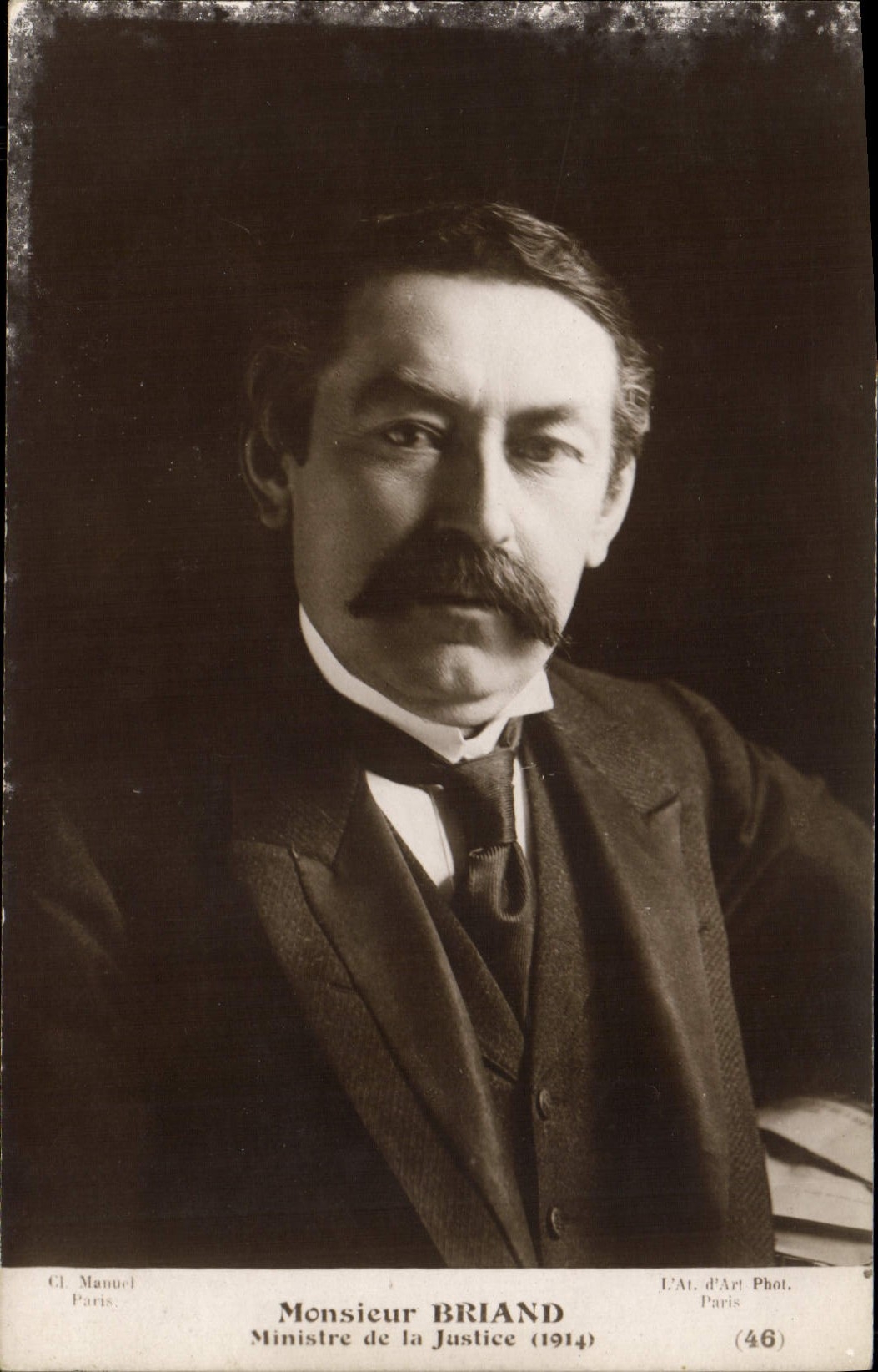CPA Monsieur Briand Ministre de la justice 1914