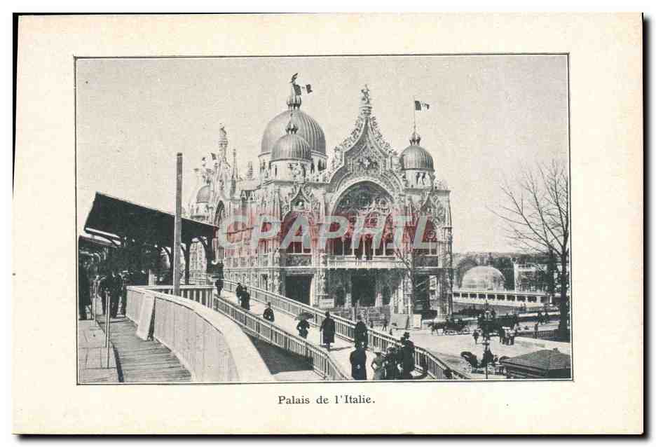 Palais de l'Italie — Exposition universelle de 1889 — CPAPHIL