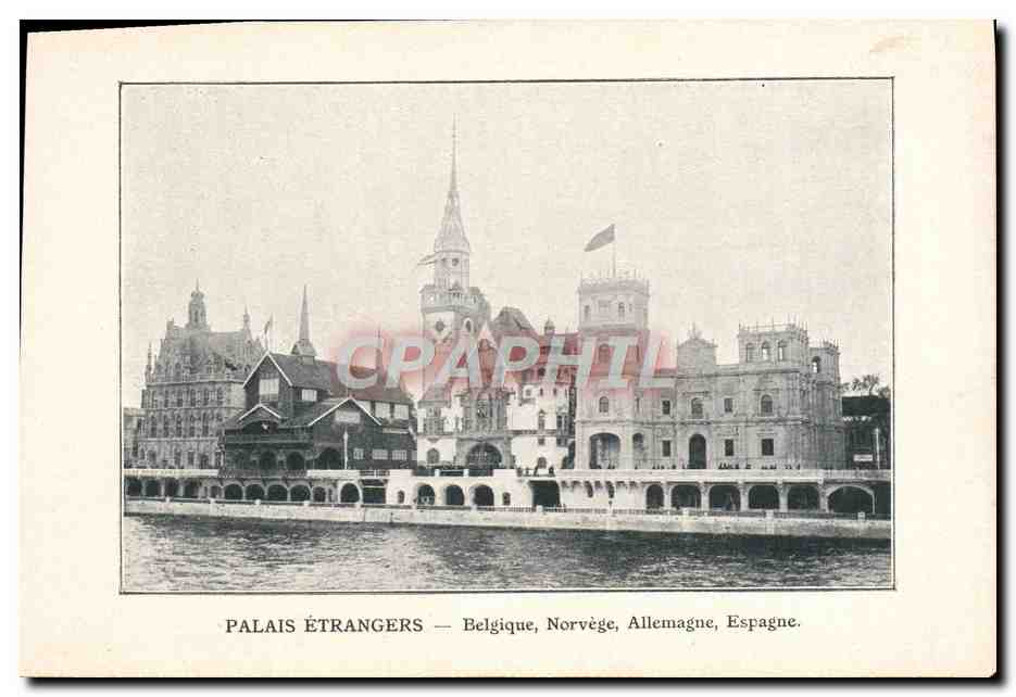 CPA Palais Etrangers Belgique Norvege Allemange Espagne Paris 