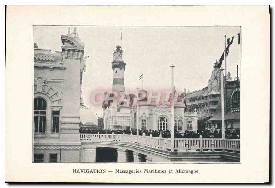 CPA Navigation Messageries Maritimes et Allemague Paris
