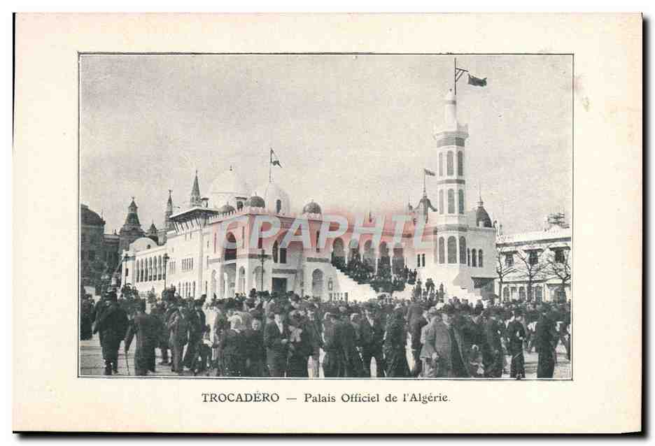 CPA Trocadero Palais Officiel de l'Algerie Paris 