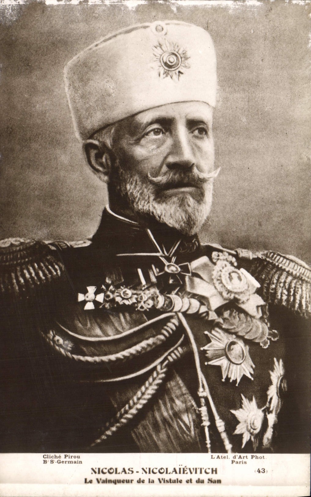 CPA Nicholas Nicolaievitch Vainqueur de la Vistule et du San Militaria 