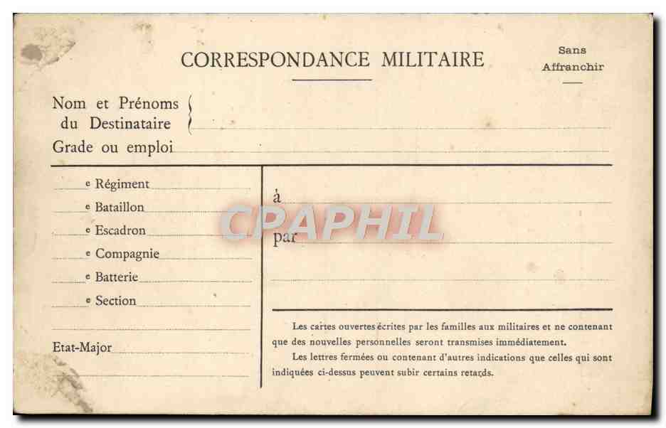 CPA Mon coeur veut etre peint sur les etendards de la France Drapeau coeur de Jesus Militaria  — Rückseite