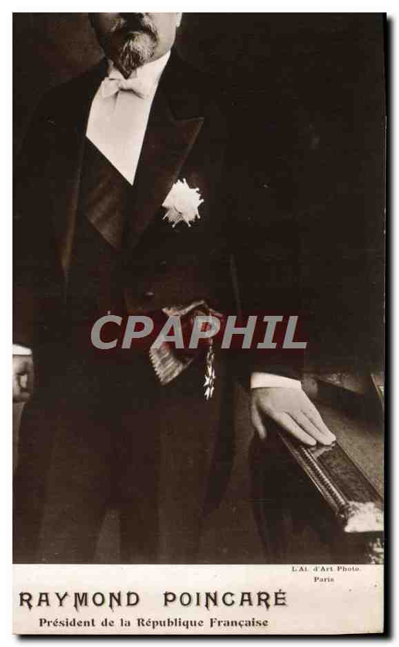 CPA Raymond Poincare President de la Republique Francaise 