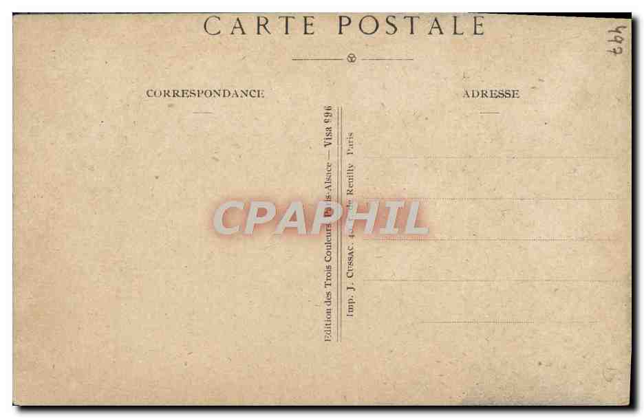 CPA Daillements ou chants populaires de Lorraine  — Rückseite