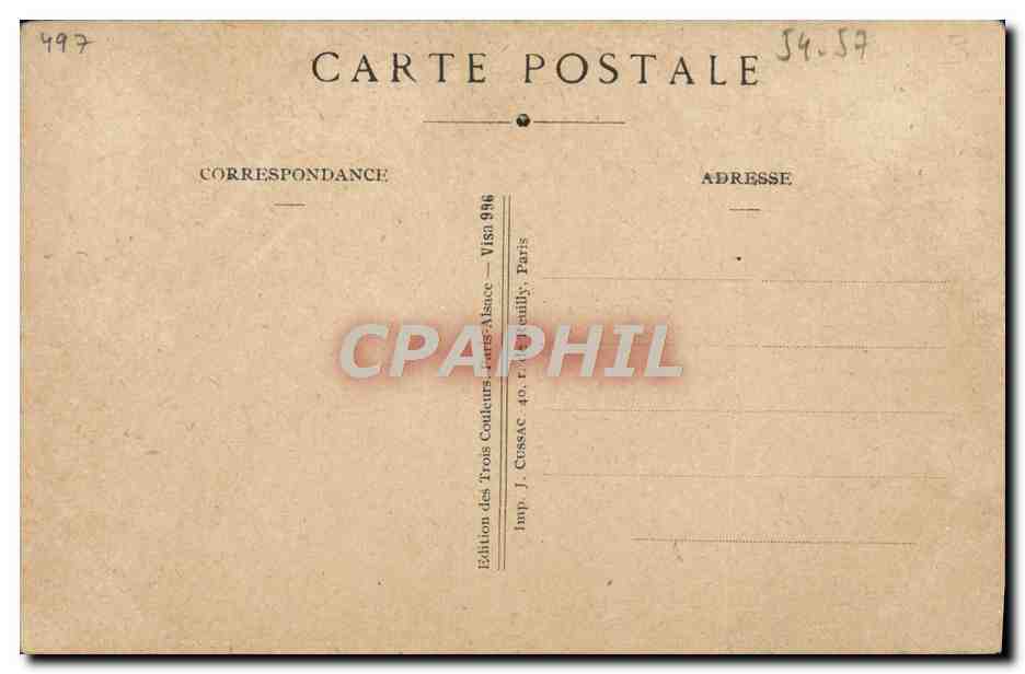 CPA Daillements ou chants pouplaires de Lorraine  — Verso