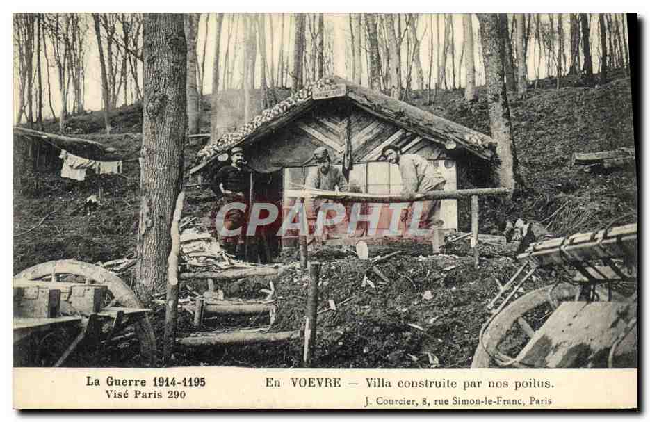 En Voevre — Villa gebouwd door onze soldaten — J. Courcier, 8, rue Simon-le-Franc, Parijs