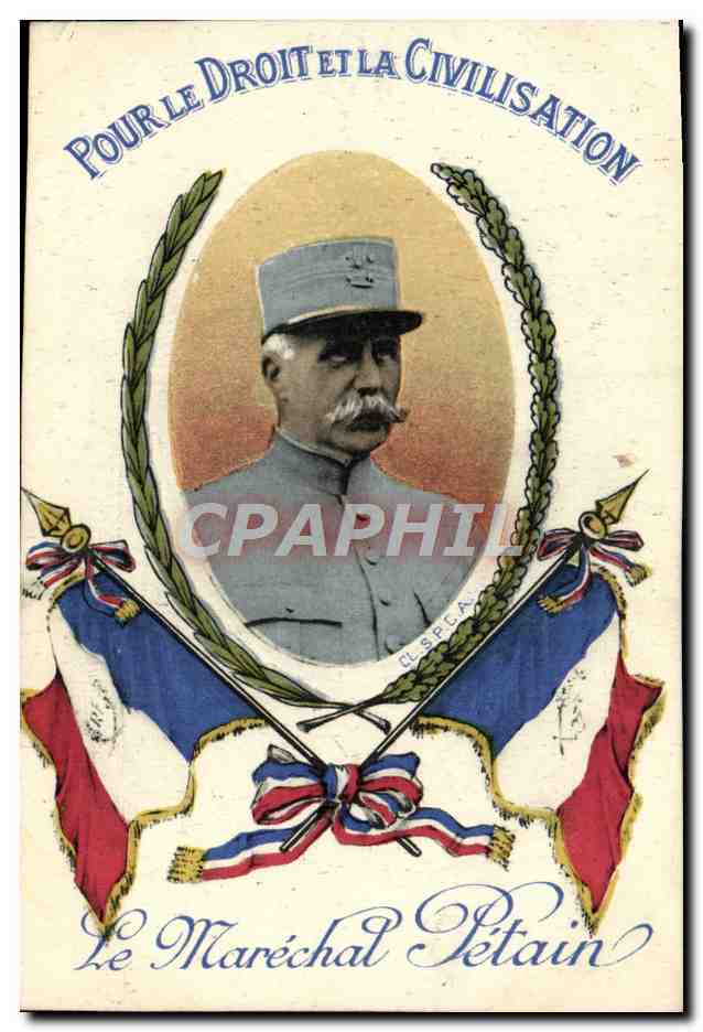 CPA Pour le Droit et la Civilisation petain 
