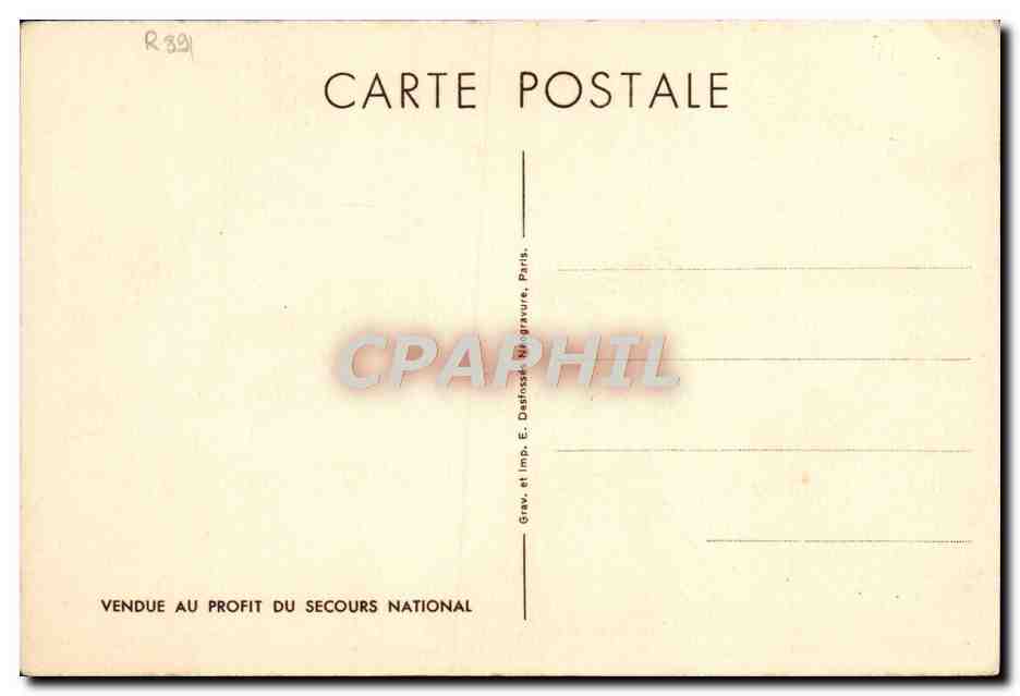 CPA J'ai ete avec vous dans les jours glorieux Petain — Rückseite