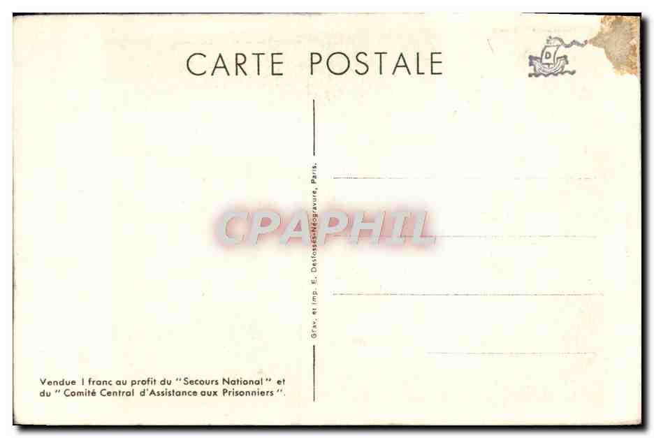 CPA Suivez Moi Gardez votre confiance en la France eternelle Petain — Rückseite