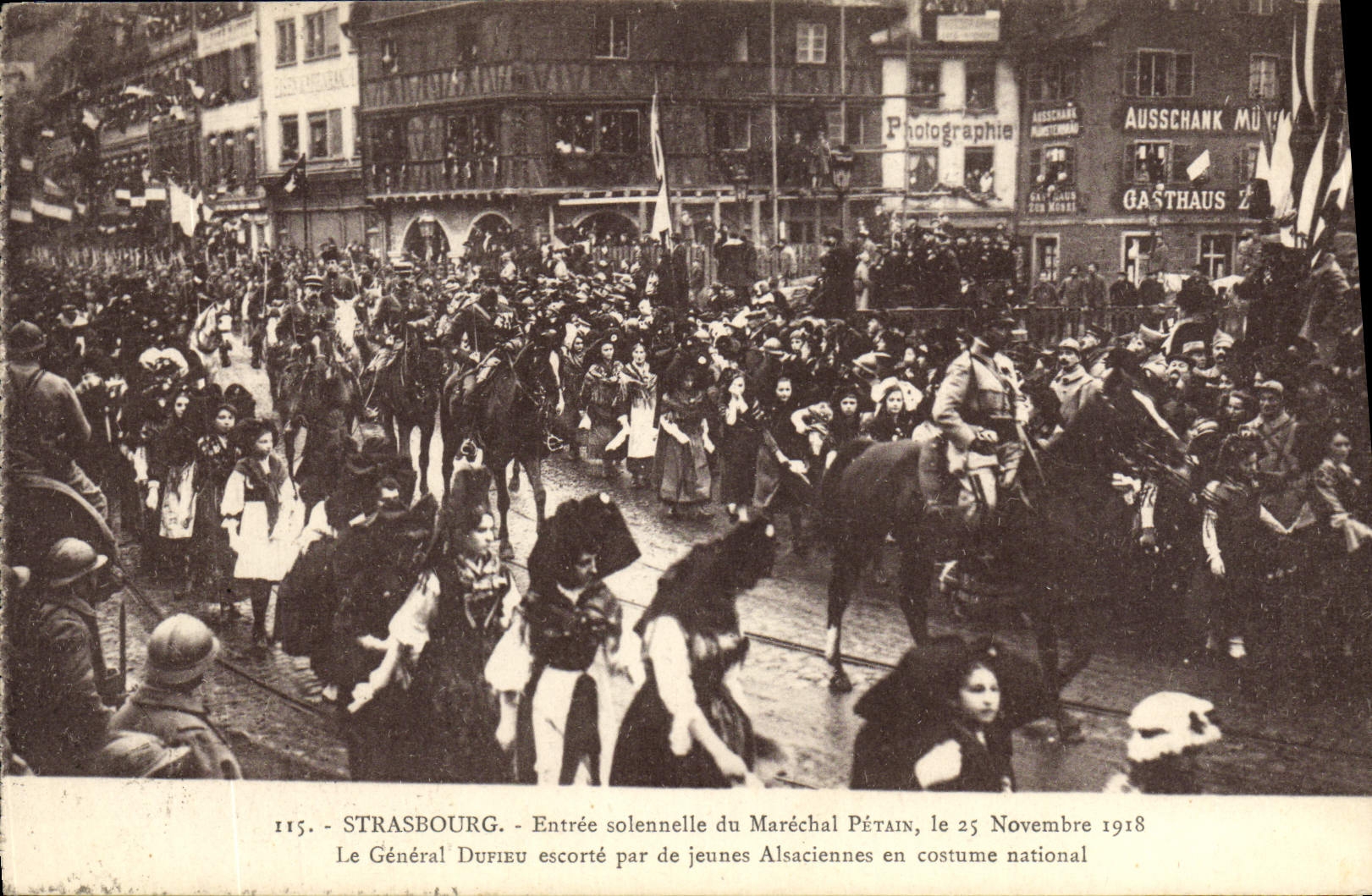 Strasbourg - Entrée solennelle du Maréchal Pétain, le 25 novembre 1918 - édition 115