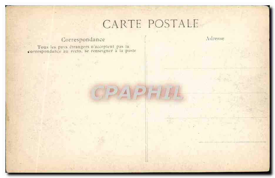 CPA Crue de la Seine Fallieres Briand Millerand Lepine Coutant Paris  — Rückseite