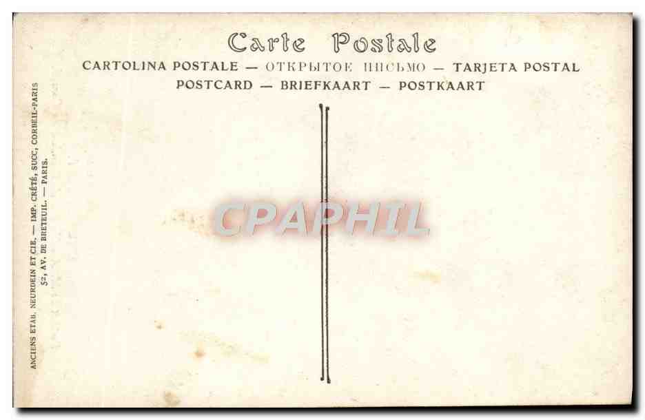 CPA Salons de Paris Eugene L'Hoest Aristide Briand President du Conseil  — Rückseite