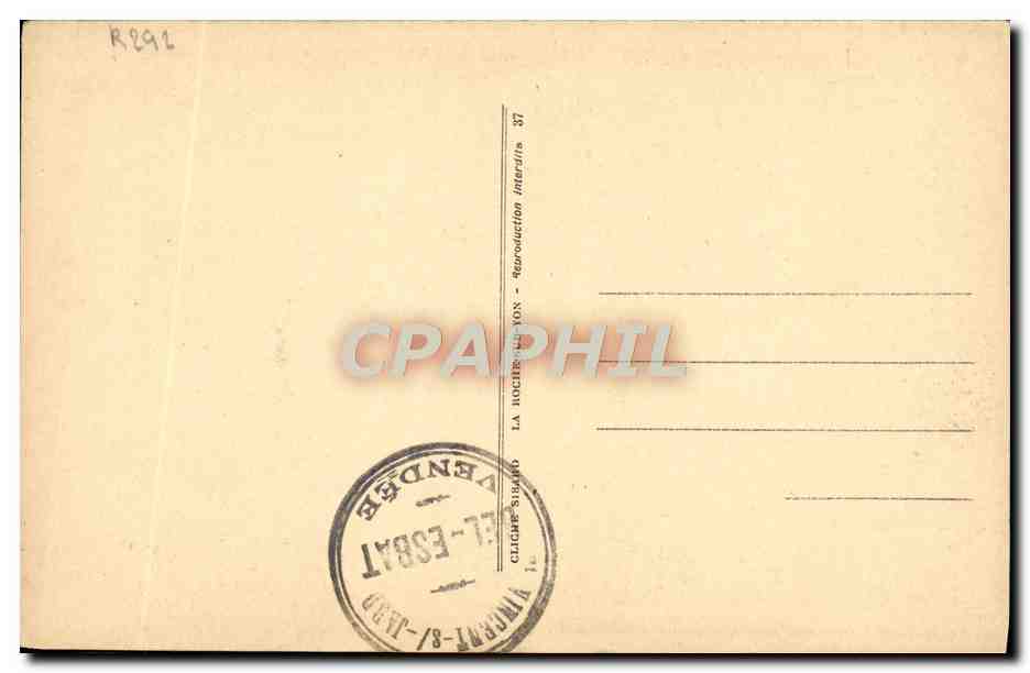 CPA St Vincent sur Jard Portail de G Clemenceau — Rückseite