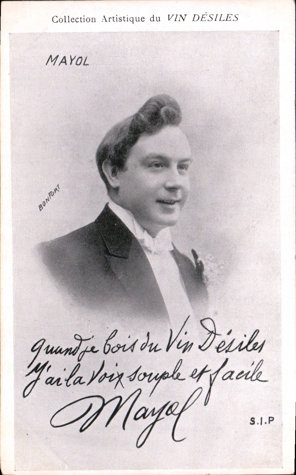 Mayol — Portrait — Collection Artistique du VIN DÉSILES