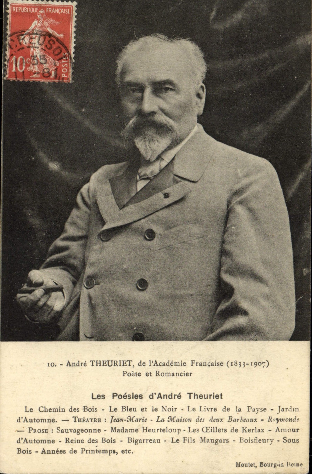 CPA Andre Theuriet de l'Academie Francaise Poete et Romancier 