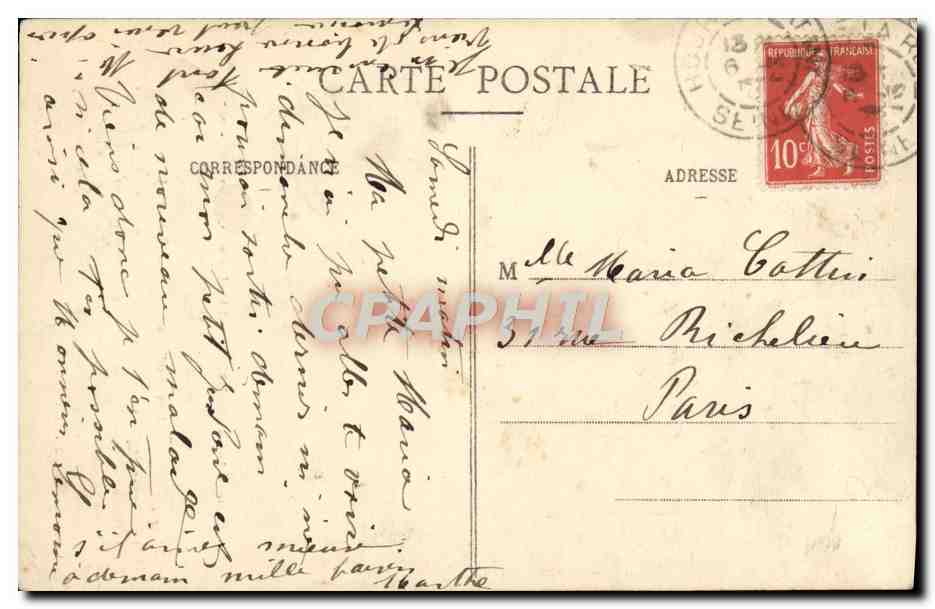 CPA Andre Theuriet de l'Academie Francaise Poete et Romancier  — Verso