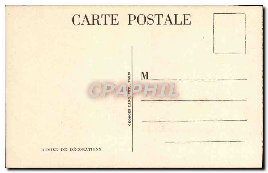 CPA Remise de Decorations Militaria  — Rückseite