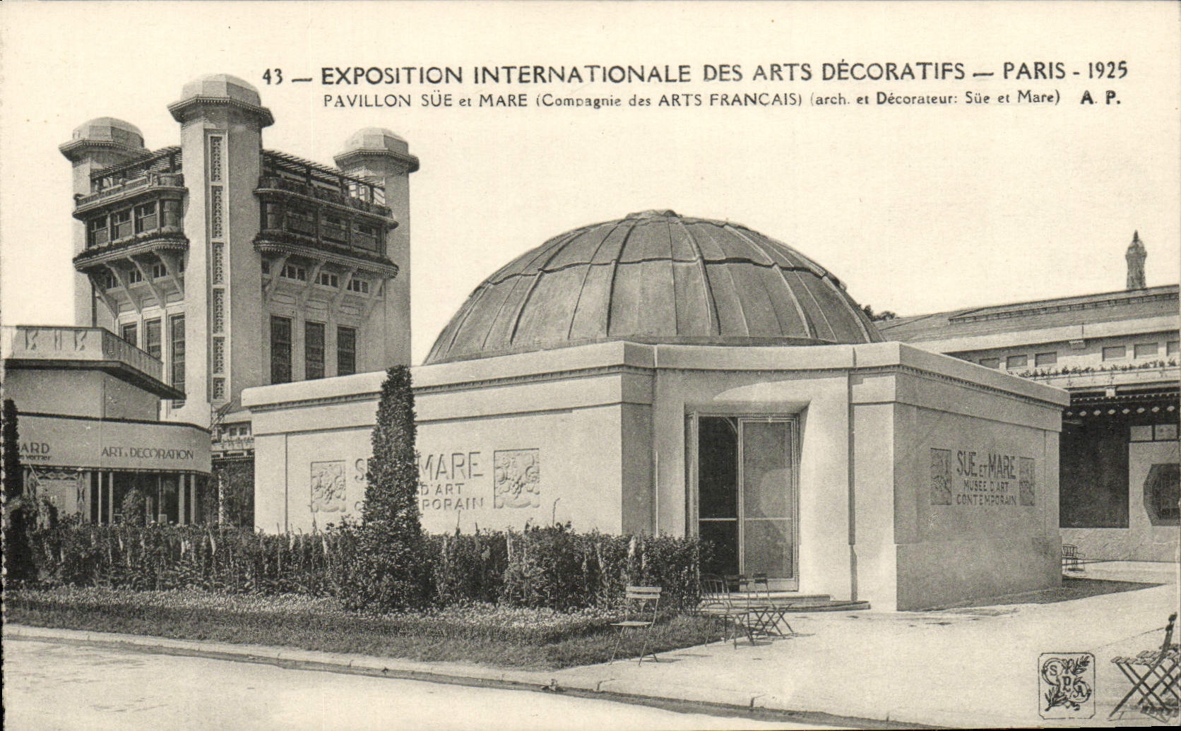CPA Exposition Internationale des Arts Decoratifs Pavillon sue et Mare