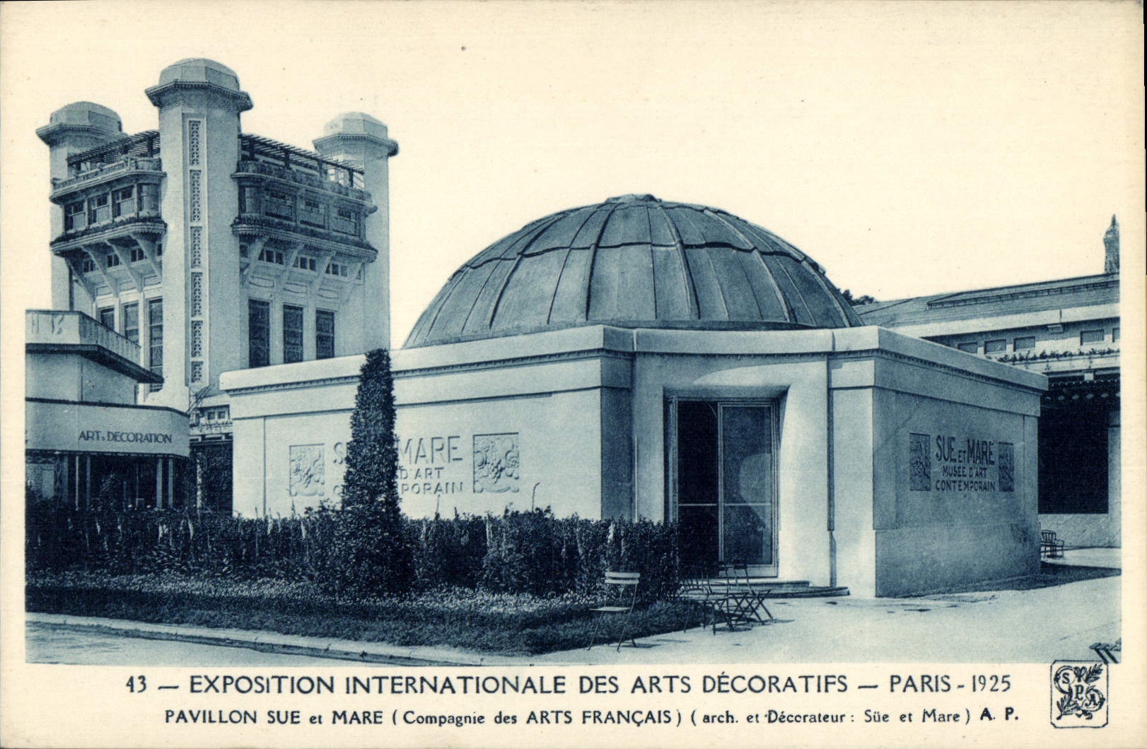 CPA Exposition Internationale des Arts Decoratifs Paris Pavillon sue et Marie 