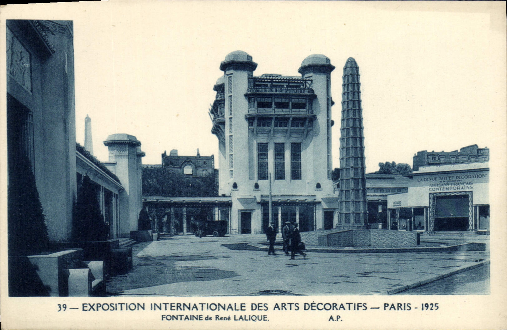 Internationale Ausstellung der dekorativen Künste — Paris — 1925 — Fontaine von René Lalique — A.P.