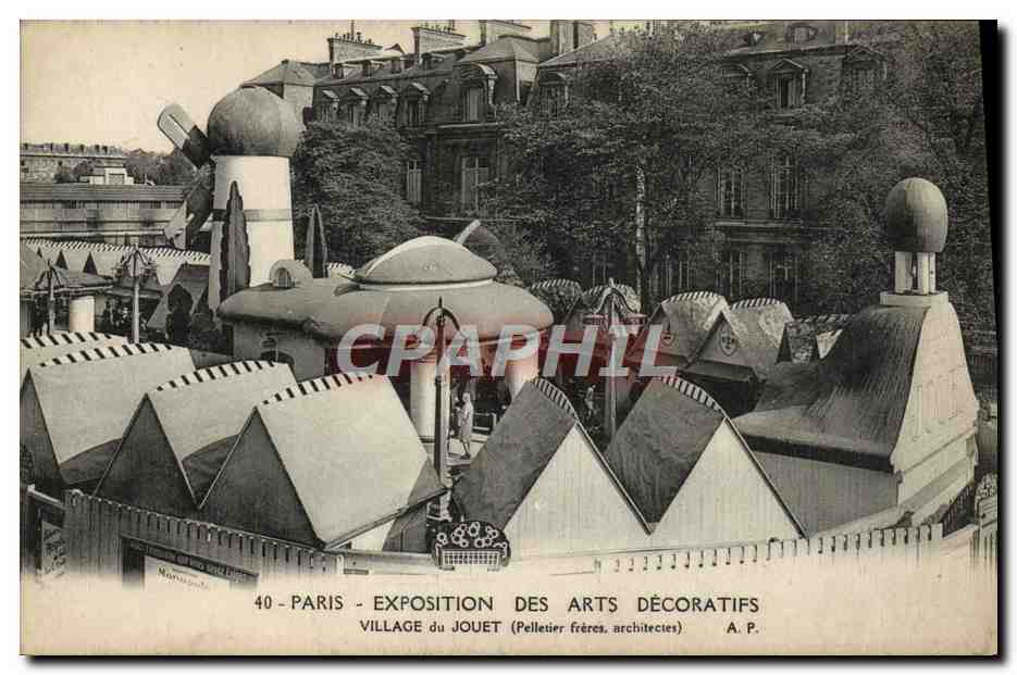 CPA Paris Exposition des Arts Decoratifs Village du Jouet 