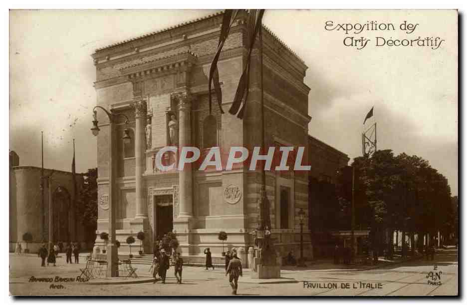 Pavillon de l'Italie — Exposition des Arts Décoratifs — Arch. Armando Barsini