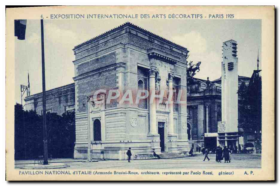 CPA Exposition Internationale des Arts Decoratifs Paris Pavillon national d'Italie