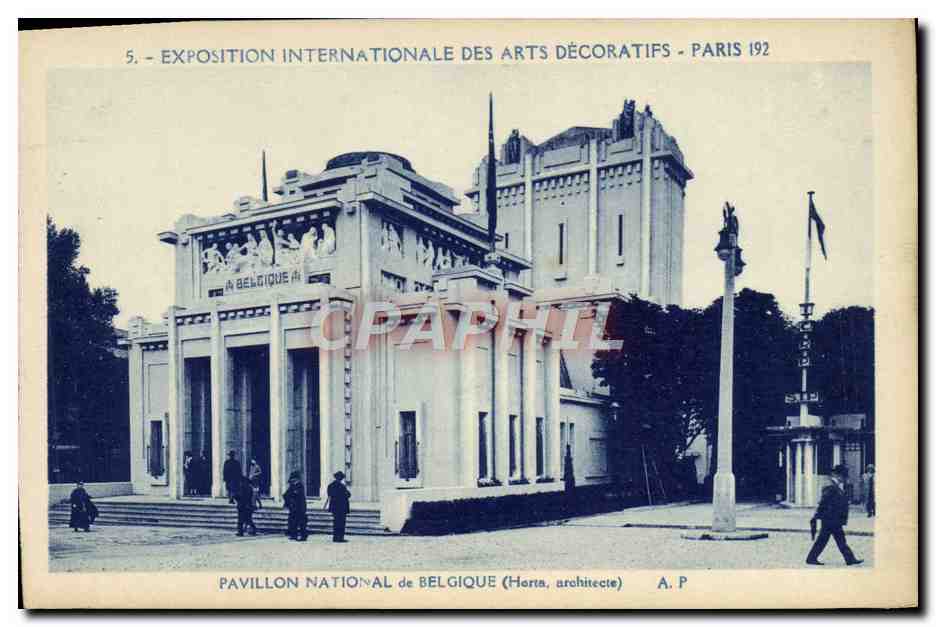 CPA Exposition Internationale des Arts Decoratifs Paris Le Pavillon Belgique 