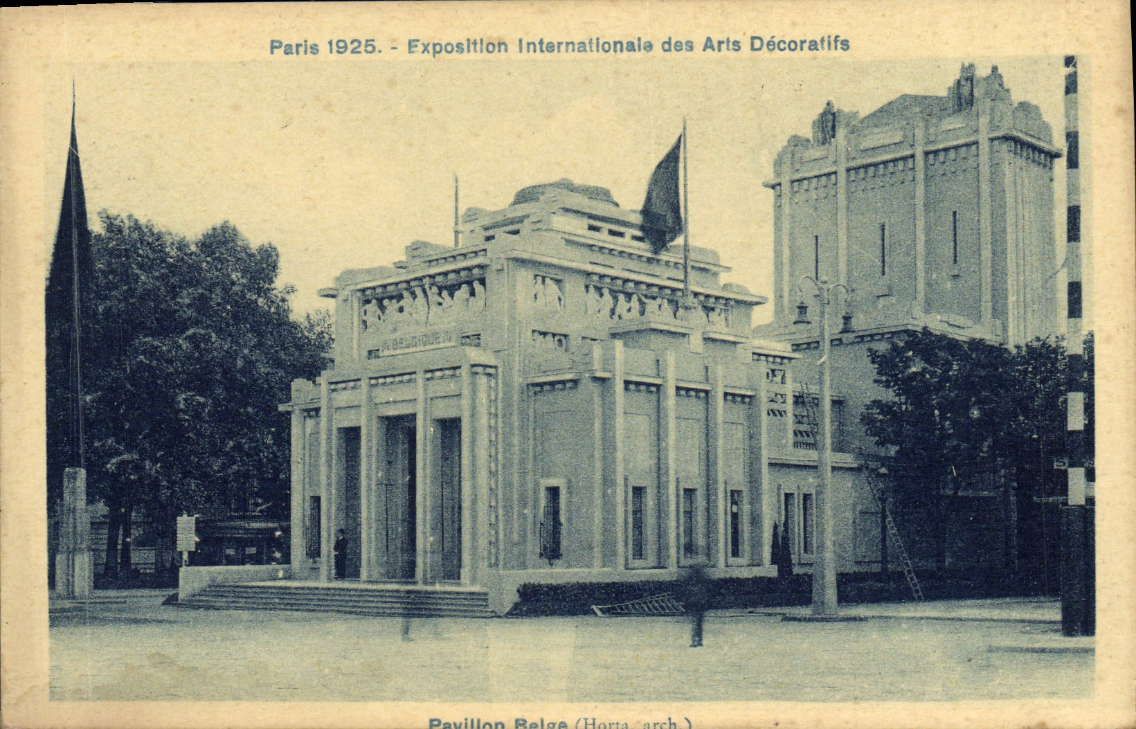 Paris 1925 - Internationale Ausstellung für Dekorative Künste — Belgisches Pavillon (Horta-arch)