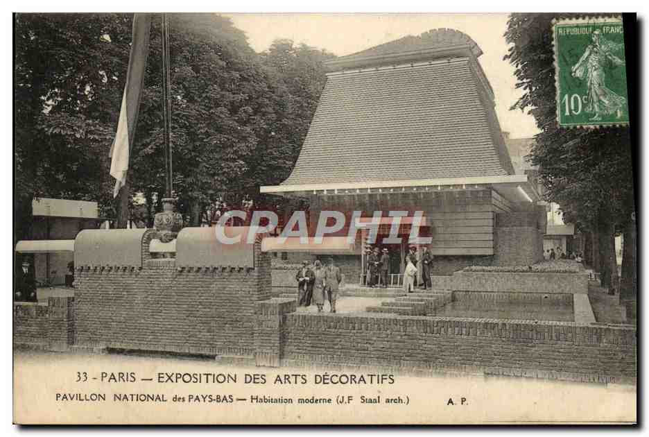 CPA Paris Exposition des Arts Decoratifs Pavillon National des Pays Bas 