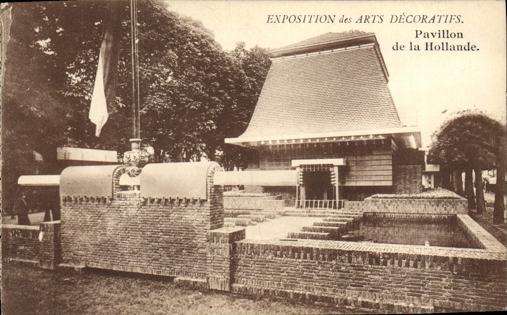 CPA Exposition des Arts Decoratifs Pavillon de la Hollande 