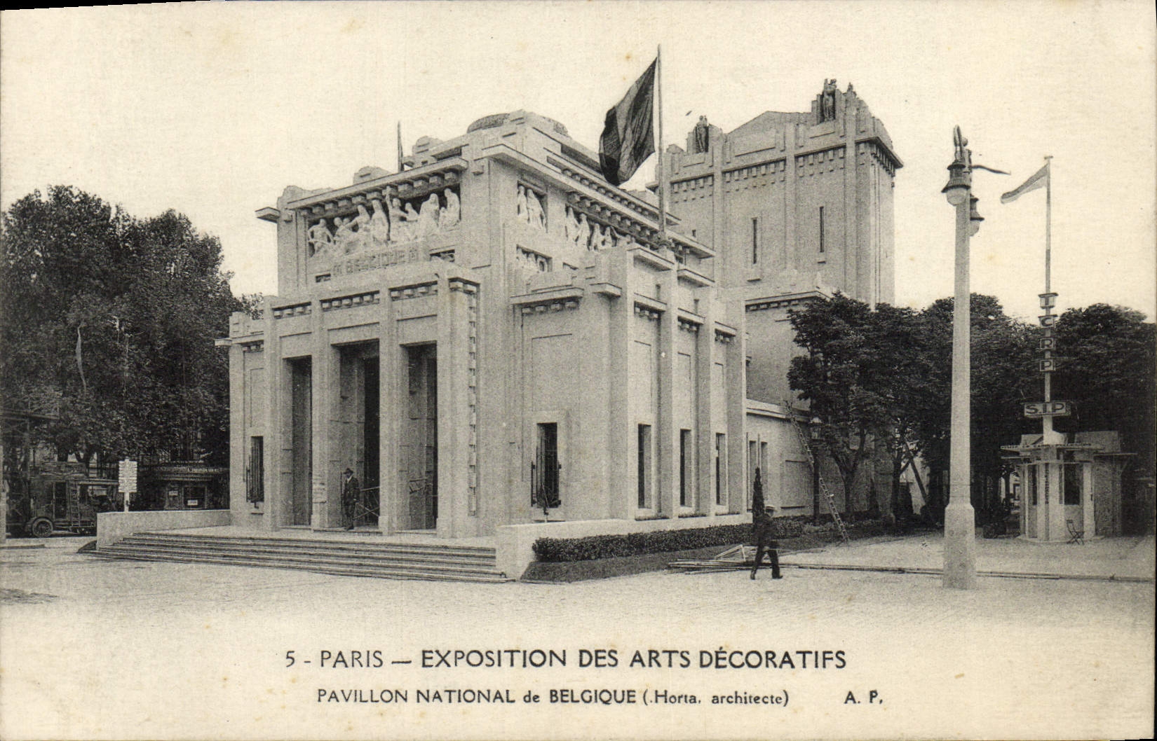CPA Paris Exposition des Arts Decoratifs Pavillon National de Belgique 