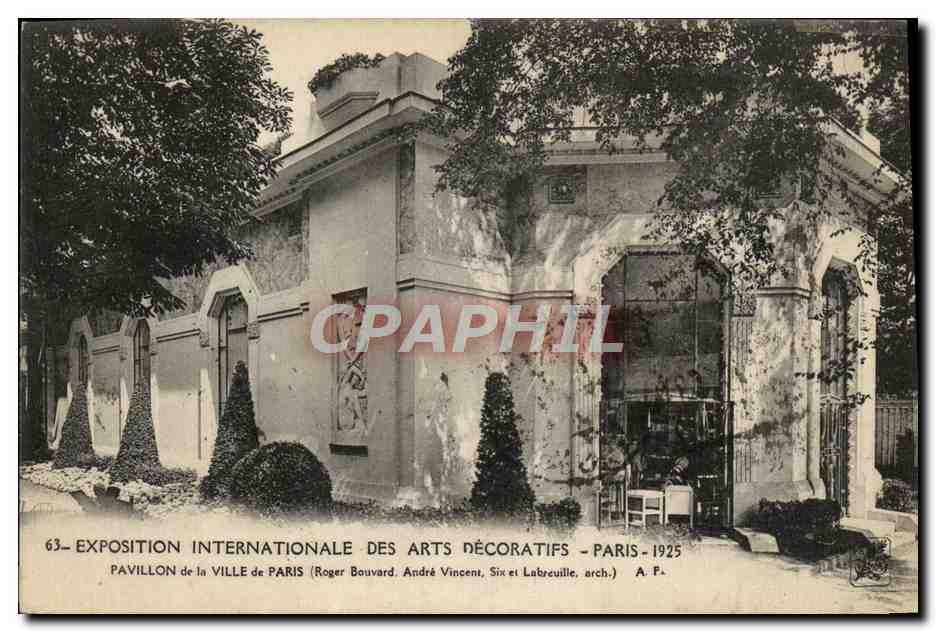 Pavillon de la Ville de Paris — Exposition Internationale des Arts Décoratifs 1925 — Roger Bouvard, André Vincent, Six et Labreuille, arch.