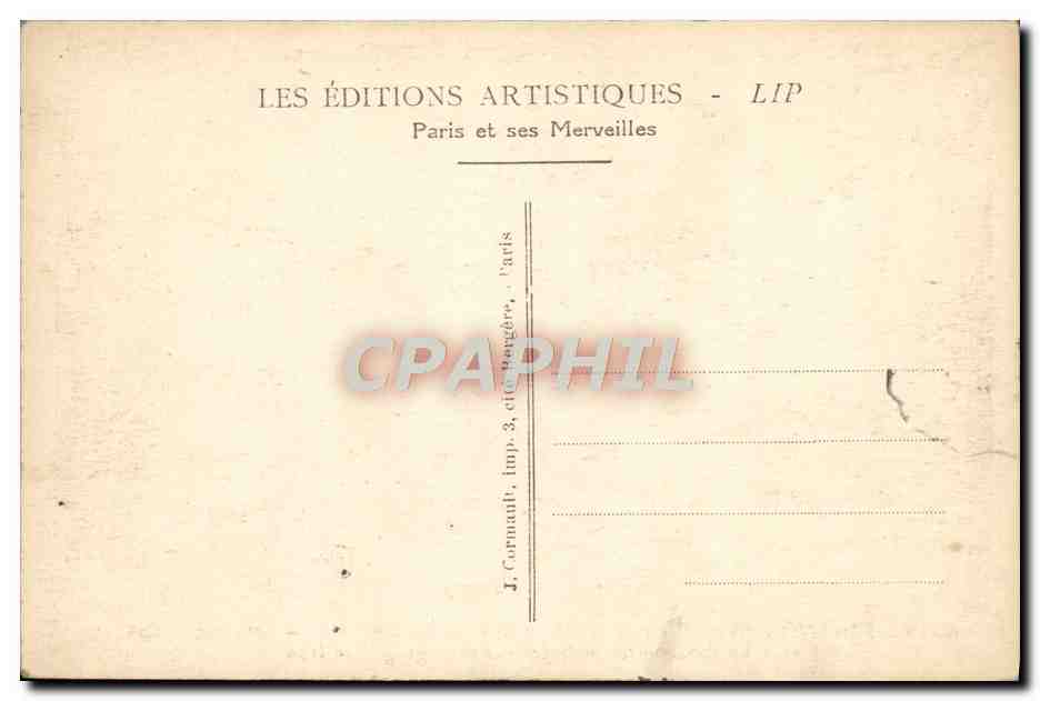 CPA Exposition Internationale des Arts Decoratifs Paris Pavillon du mobilier  — Rückseite