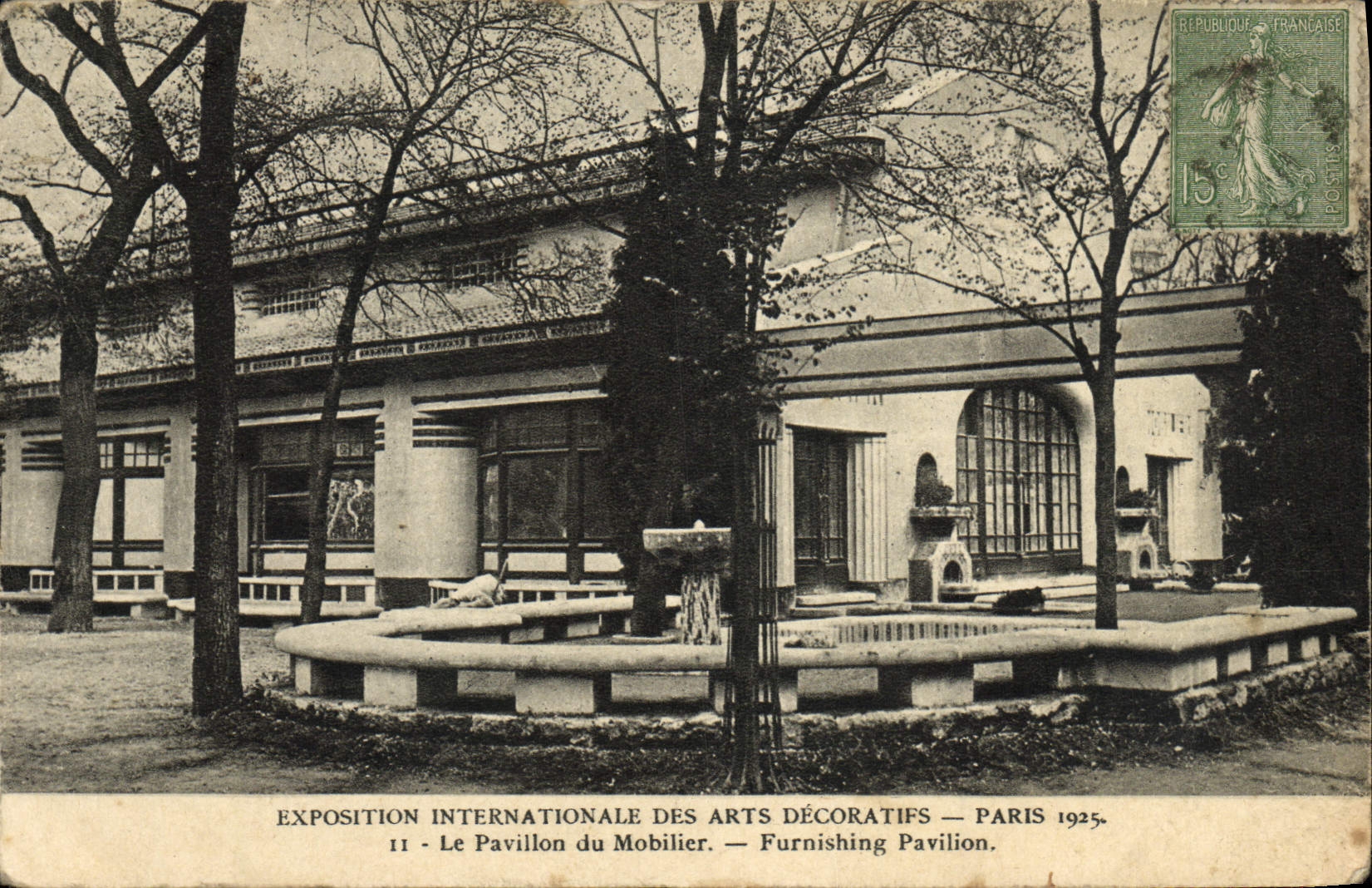 CPA Exposition Internationale des Arts Decoratifs Paris Pavillon du mobilier 