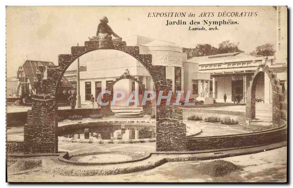 CPA Exposition des Arts Decoratifs Jardin des Nympheas 