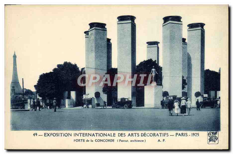 Porte de la Concorde — Exposition Internationale des Arts Décoratifs — Paris 1925 — A.P.