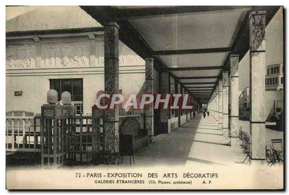 CPA Paris Exposition des Arts Decoratifs Galeries Etrangeres 