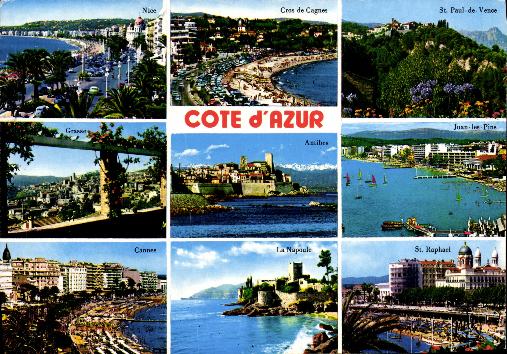 Côte d'Azur — Vue panoramique des stations balnéaires — Les Éditions « MAR »