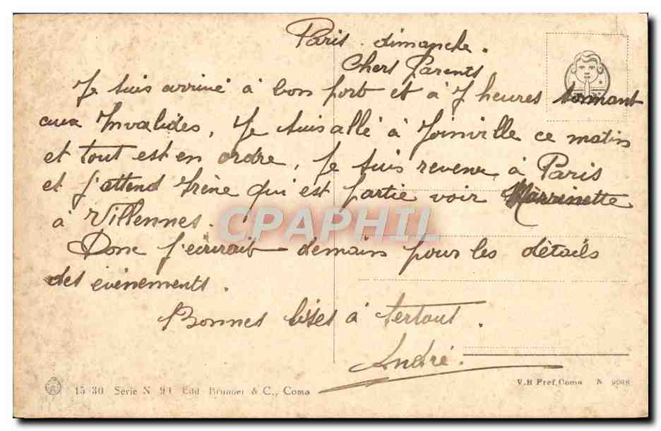CPA Flore Artistique Au Bord de la Mer — Rückseite