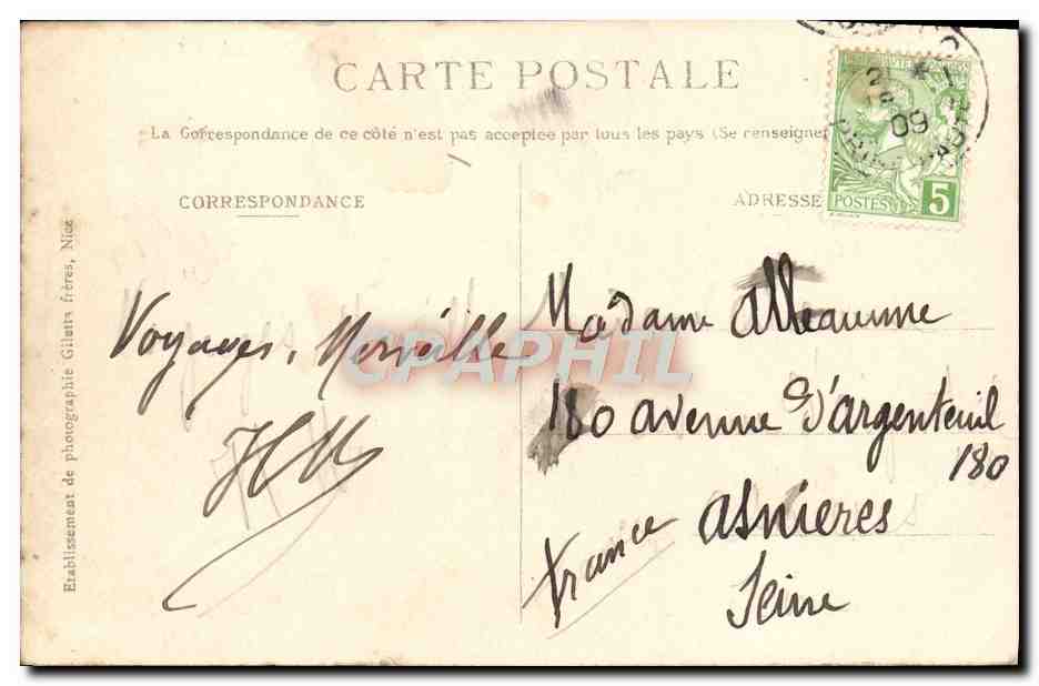 CPA Monte Carlo Salle De Jeu Dans la Prairie Par Holdebert Femmes Monaco  — Rückseite