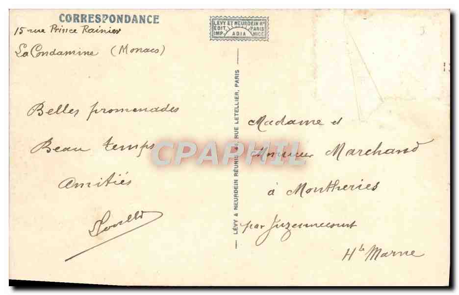 CPA La Cote D'Azur Pergola fleurie — Verso
