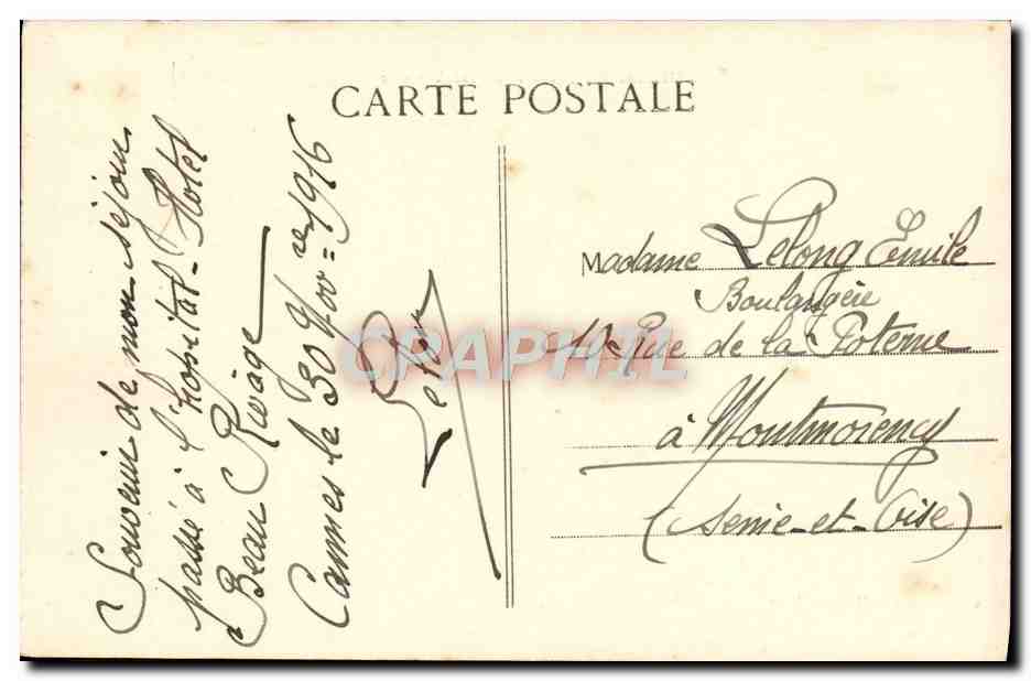 CPA Chasseurs Alpins et Lac Alpestre Militaria — Rückseite