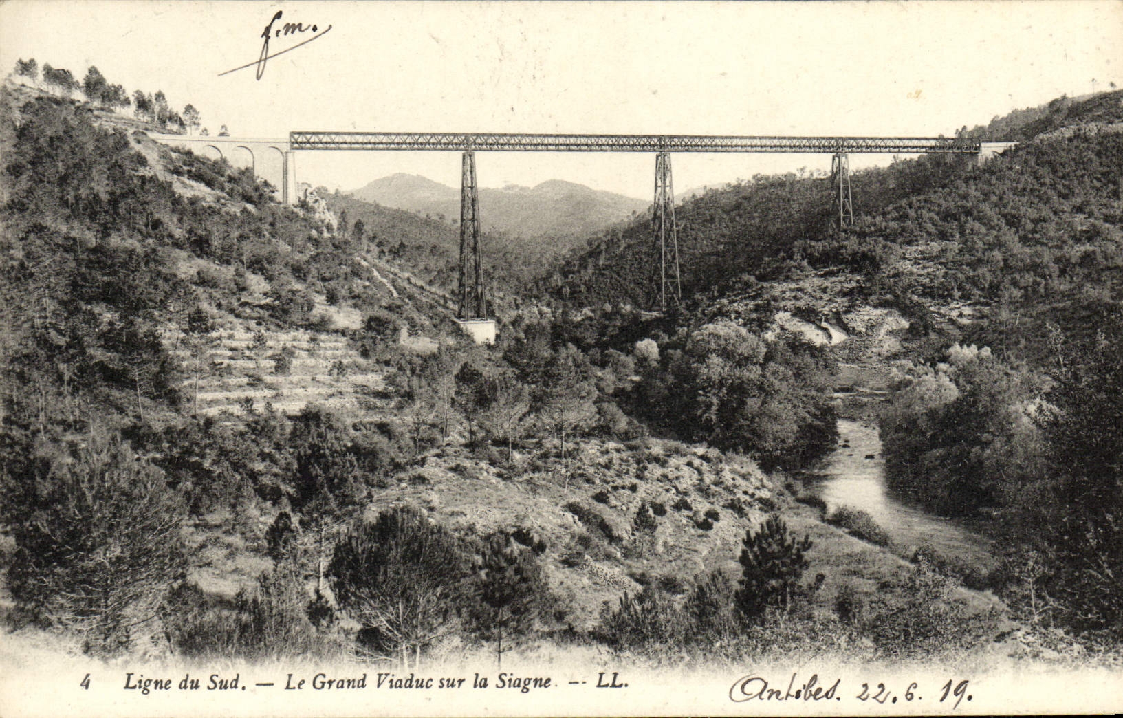 CPA Ligne Du Sud Le Grand Viaduc sur La Siagne