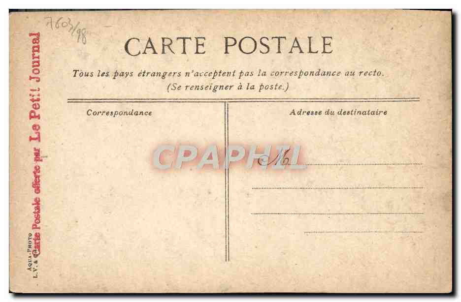 CPA Cap d'Antibes Autel de la chapelle du Sacre Coeur — Rückseite