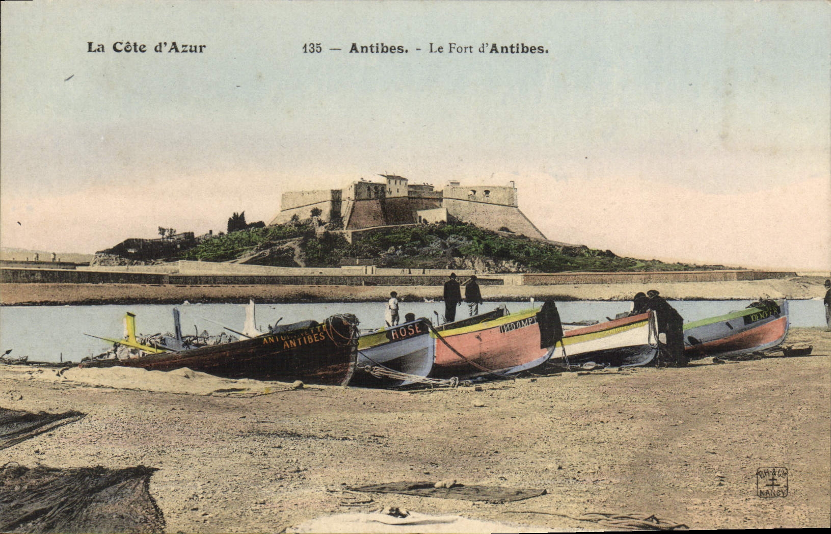CPA Antibes Le Fort d'Antibes Bateaux 