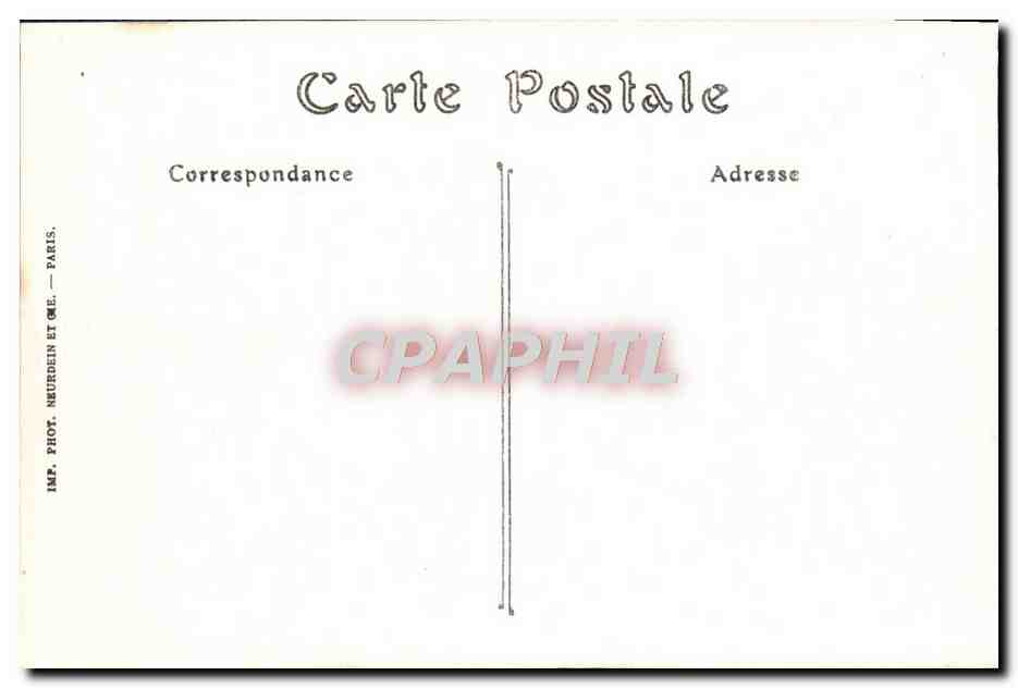 CPA Antibes La Place du Chateau — Rückseite